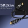 USB4 Cable, with Thunderbolt 5 Cable, 240 W Charging Cable,