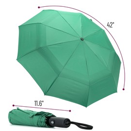 Mr. Pen- Windproof Travel Umbrella, Dark Green, Automatic Umbrellas for Rain, Compact Umbrella, Travel Umbrella Compact, Umbrella Windproof Umbrella, Umbrellas for Rain Windproof, Portable Umbrella