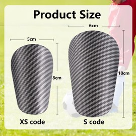 Mini Shin Pads, Mini Shin Pads for Football Shin Pads, Small, Size 8 x 5 cm, Thick Shock Absorption EVA Material for Teenagers, Adults, Football or Other Sports Competitions
