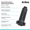 Kraus Dual Function Kitchen Faucet Sprayer in Matte Black