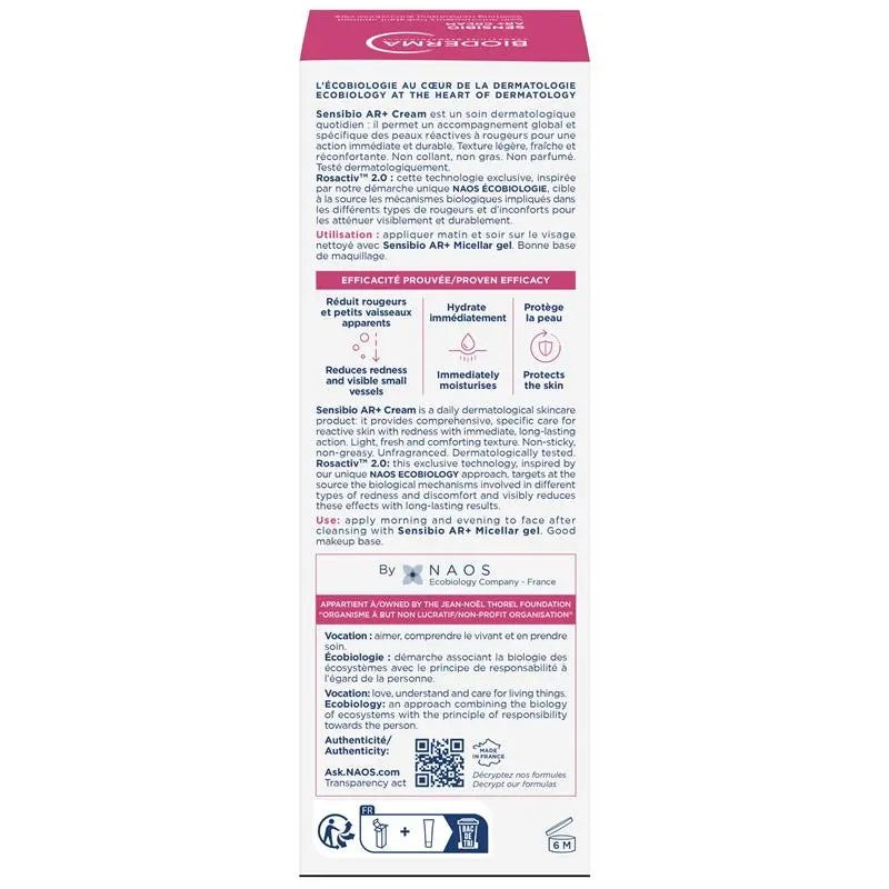Bioderma Sensibio AR Anti-Redness Soothing Moisturiser 40ml