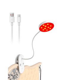 long-stars Reading Lights, 2 Color Clip on Light,20 LED Book Light for Reading in Bed,2000mAh Rechargeable Desk Lamp Wireless with Timer&Dimmable Red Night Lights for shelve,Table, Headboard Makeup