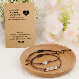 Nurses Week Gifts Appreciation Graduation Nurses Day Christmas Bracelet Nursing Nurse Gifts for Women Female Male Nurse Practitioner School Nursing Student Paramedic Dental Physician Medical Assistant