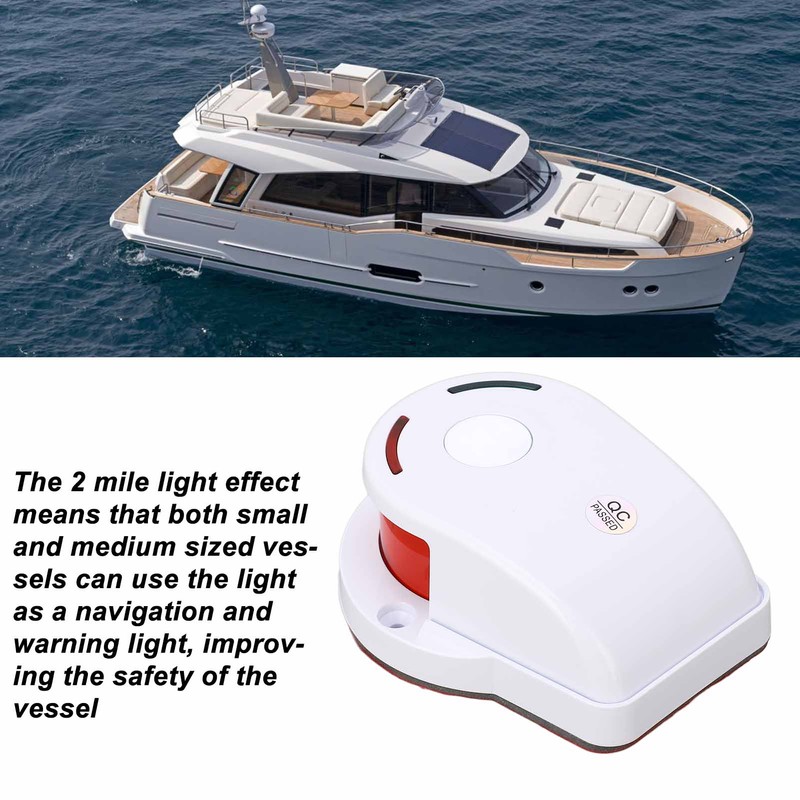 Boat Side Bow Light 12V Sturdy Stylish Dual Color High