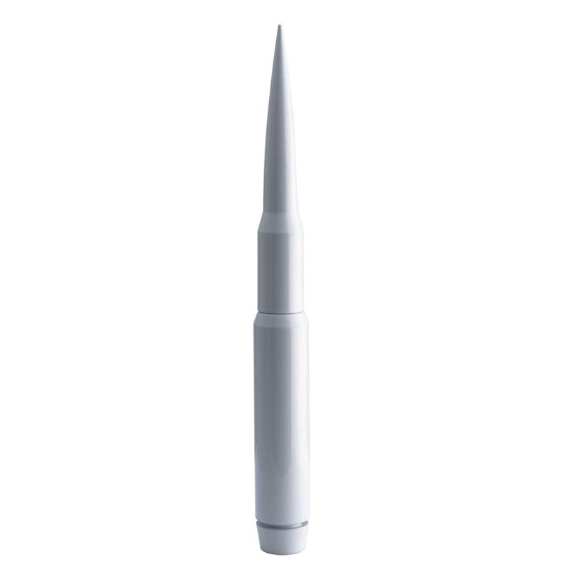 TRUE SPIKE 9 inch White PENETRATOR Fat Bullet Antenna with