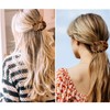 LSTKLY Flat Hair Claw Clips for Women Round Lay Down