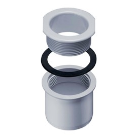 INEFA Screw Socket Gutter to Downpipe, Box Shape, grey