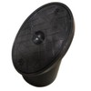SHMOX Underground Drainage Oval Rodding Point - Plastic 110mm Black