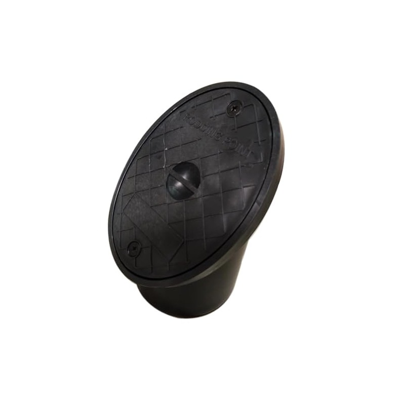 SHMOX Underground Drainage Oval Rodding Point - Plastic 110mm Black