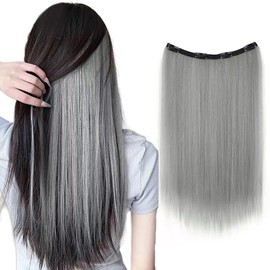 Fuyunohi One Touch Color Extension, Hair Extension, Inner Color, Hair Extension, Long, Straight 19.7 inches (50 cm), Half Wig, Partial Wig, Point Wig, Stylish, Adult, Hair Accessory, Fashionable,