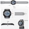GOLDEN HOUR Ultra-Thin Minimalist Sports Waterproof Digital Watches Men with