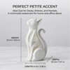 2.4x1.4x3.9 Inch 3D Printed Cat Figurine - Modern Abstract Cat