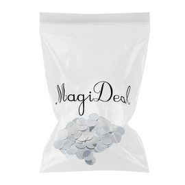 MagiDeal DIY Shiny Round Loose Sequins Sequins Sewing Craft 16 mm Silver One Size