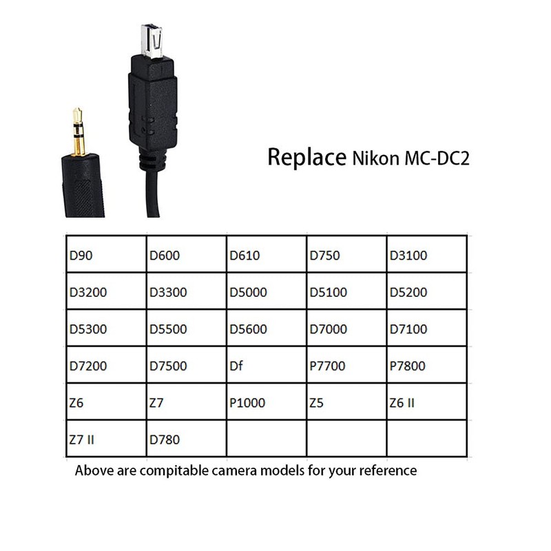 UR-232M Shutter Release Cable Remote Control for Nikon Z5 Z6