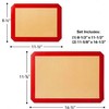 Set of 2 – Non-Stick Silicone Baking Mats, Reusable, BPA