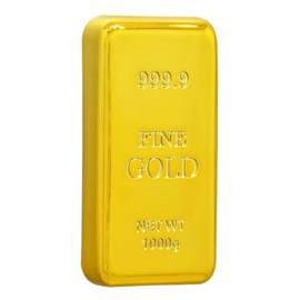 ideamall Paperweight Golden Nugget Replica Gold Rolling Bar (Gold)