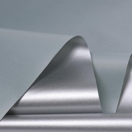 Outdoor Waterproof UV Sun Protection Canvas Fabric, UPF 50+ Silver Backing 210 Denier Canvas Fabric for Outdoor/Indoor, Awning, Tent, Umbrella, Tarp, DIY Project, 60" Wide (1 Yard, Gray)