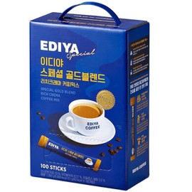 EDIYA Special Gold Blend rich crema 3in1 coffee mix, 100 sticks Pack of 3