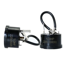 MEETOOT 2pcs 1/3HP-250W Refrigerator Thermal Overload Protector Compressor Replacement Part for Mini Refrigerator, Wine Center and Beverage Cooler