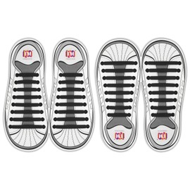 INMAKER No Tie Shoelaces, Pack of 2, Elastic Shoe Laces for Kids and Adults