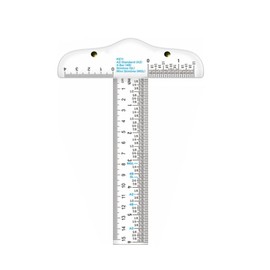 Clear Acrylic T-Square Ruler, Drafting T Square, Drafting Tools, T Ruler Transparent Crafting and Drafting Graduated Inch Metric Measuring Scale Rule Drafting Tools and Kits