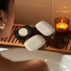 ZIVONA Ceramic Soap Dish for Bathroom, Bar Soap Holder with