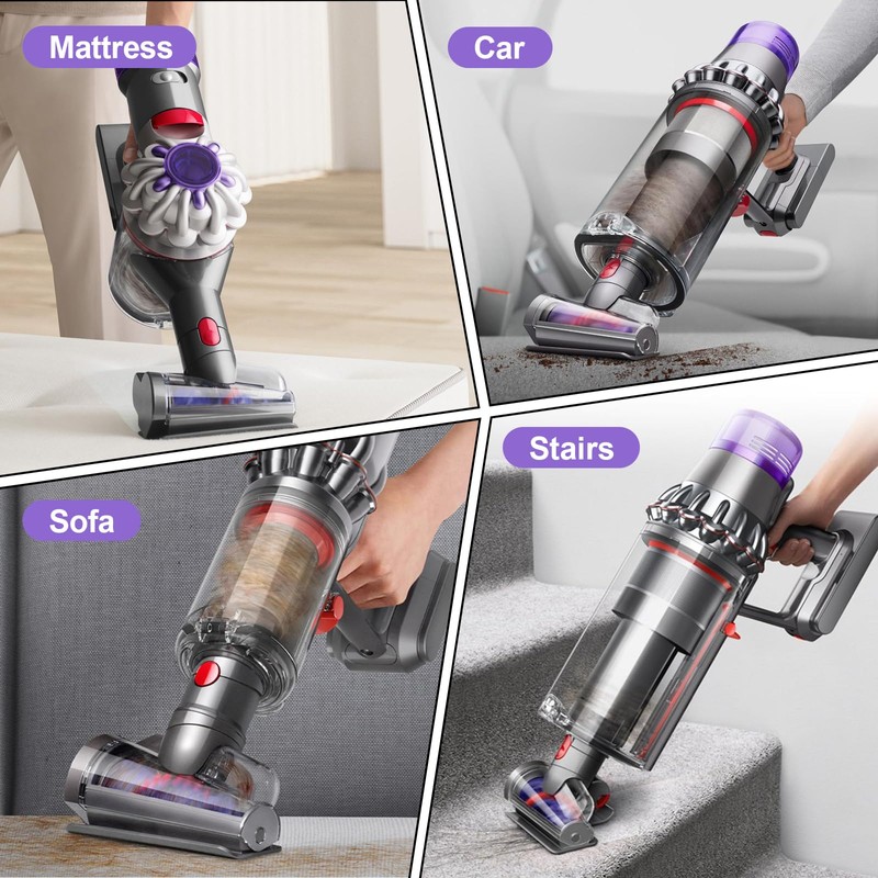 Bolan-Tech Mini Motorized Tool Brush Head for Dyson V7 V8