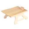 Sofa Arm Clip Table Foldable Wooden Armrest Clip On Tray