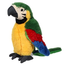 JOINPAYA Plush Parrot Stuffed Animal: Simulation Green Parrot Stuffed Plush Doll Cuddly Cartoon Parrot Pillow Doll for Christmas Birthday Present