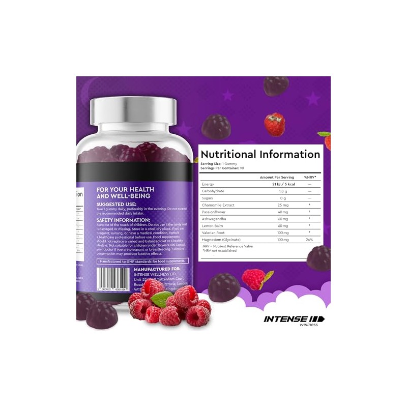 90x2 Easy Sleep Gummies – Natural Non-GMO/Vegan – Sugar Free