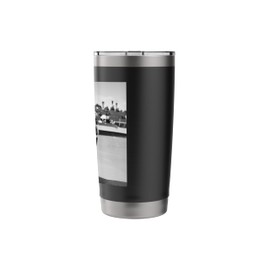 Cat Wearing a Skater Helmet On A Skateboard At The Skatepark Stainless Steel Insulated Tumbler