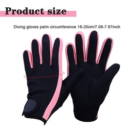 AWAVM 2 MM Thermal Diving Gloves, Elastic Neoprene Gloves, Sport Thermal Diving Gloves Neoprene Wetsuit Gloves