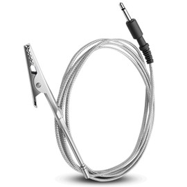 High Temperature BBQ Pit Probe 475°F w/Stainless Steel Alligator Clip Fit for UltraQ, DynaQ, PartyQ, NanoQ, DigiQ II, DigiQ DX, DigiQ DX2 & DigiQ DX3, CyberQ II, CyberQ WiFi, CyberQ Cloud, 4 Ft