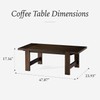 Maven Lane Angelo Rectangle Coffee Table - Rustic Artisan Crafted
