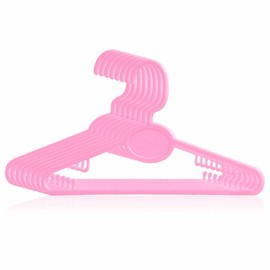 Clothes Hanger Plastic Baby Hanger Space Saving Kids Coat Hangers Laundry Storage Organiser Hanger For Hanging Clothes Bibs Coat Dresses Shirts Clothing Accessories Pink 22cm X 12cm X 0.4cm(Pack Of 8)