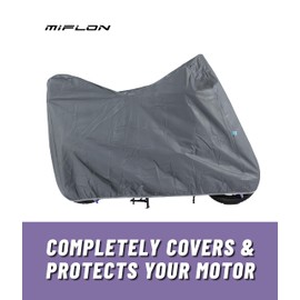 MIFLON Motorcycle Cover All Season Universal Waterproof Sun Outdoor and Indoor Protection (Large TOPBOX)