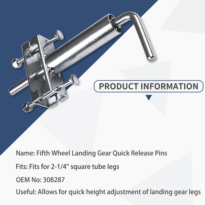 308287, RV 5th Wheel Landing Gear Quick Release Pull Pins,