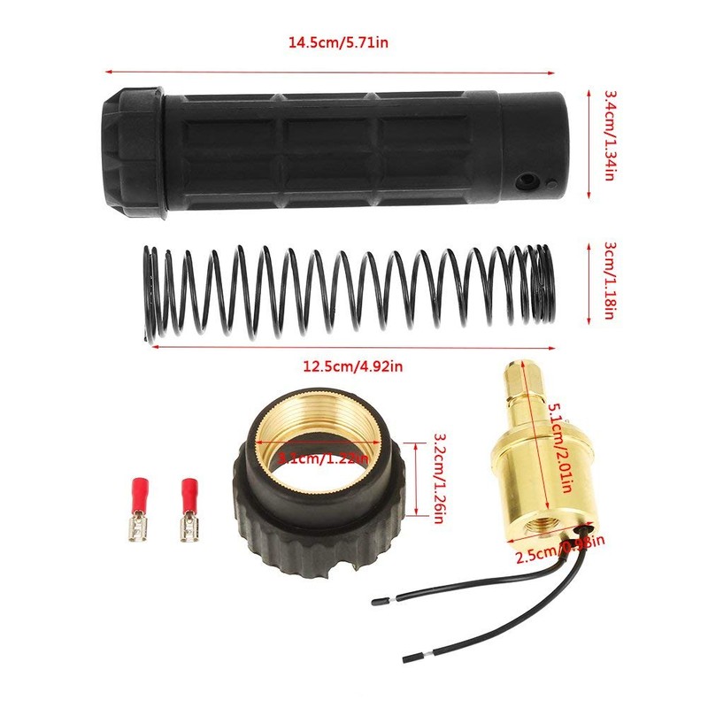 Welding Torch Adapter Kit Euro Fitting Brass CO2 MIG Welding
