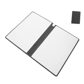 Operitacx Small Dry Erase Whiteboard Notebook Pu Cover A5 Size Reusable Notepad for Students Teachers Office Whiteboard Journal Eraser