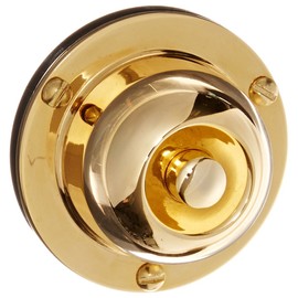 NSI TA1786CB Solid Cast Brass Weatherproof Push-Button with Conduit Backplate