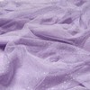 Sewdudely 60" Light Purple Tulle Glitter Shiny Silver Sequins Fabric