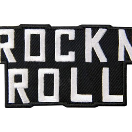 Rock and Roll Patch Embroidered Punk Heavy Metal Musical Badge Iron On Sew On Emblem