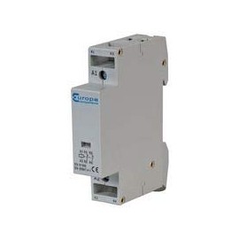 EUROPA COMPONENTS 2 POLE MODULAR CONTACTOR 20A N/O 230V EUC1-20-2P