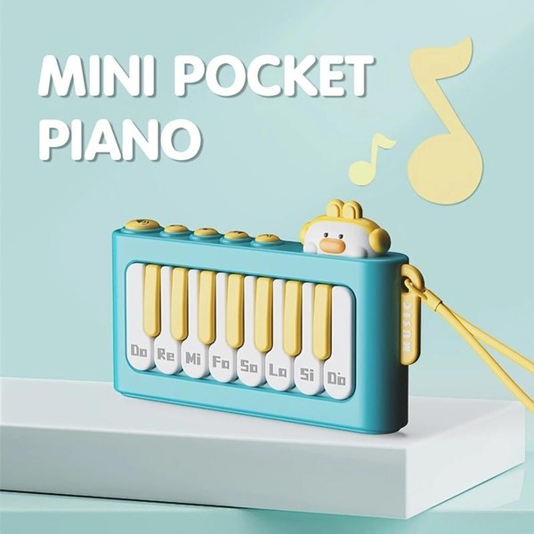 Baby Mini Piano Keyboard Toys, Portable Sound Music Microphone, Bright