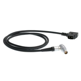 HangTon Power Cable for RED Komodo-X V-Raptor Epic/Scarlet Dragon DSMC2 Camera, D-tap Right Angle Female 6 Pin 20"