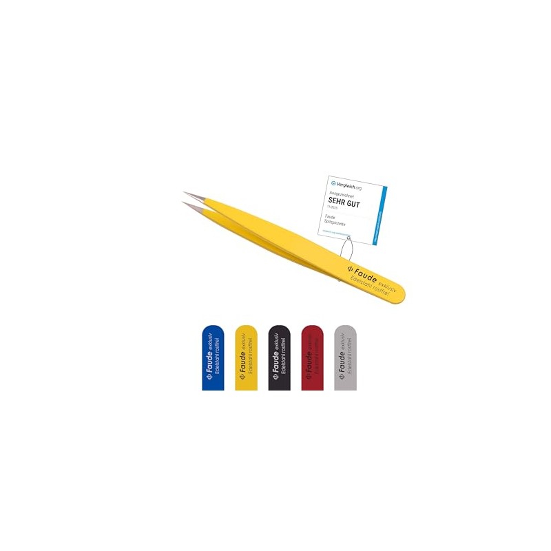 FAUDE Pointed Tweezers Fine and Precise for Splitters, Splinters, Thorns