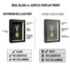 ZAYHENYOO Medal Display Case, Medal Display Shadow Box with Real