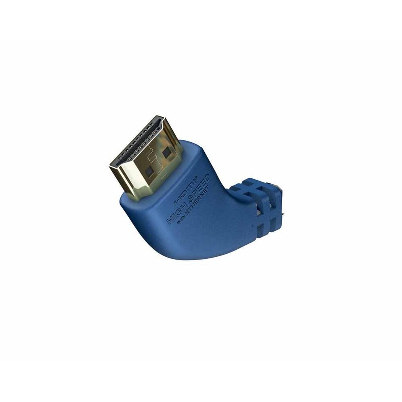 In-akustik Premium High Speed HDMI Cable with Ethernet/'Piggyback Angle Plug