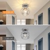 Loiogohot Hallway Ceiling Light Fixtures,Flush Mount Ceiling Lights Metal Cage