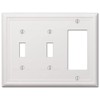 Amerelle 149TTRW Chelsea Wallplate, 2 Toggle / 1 Rocker, Steel,